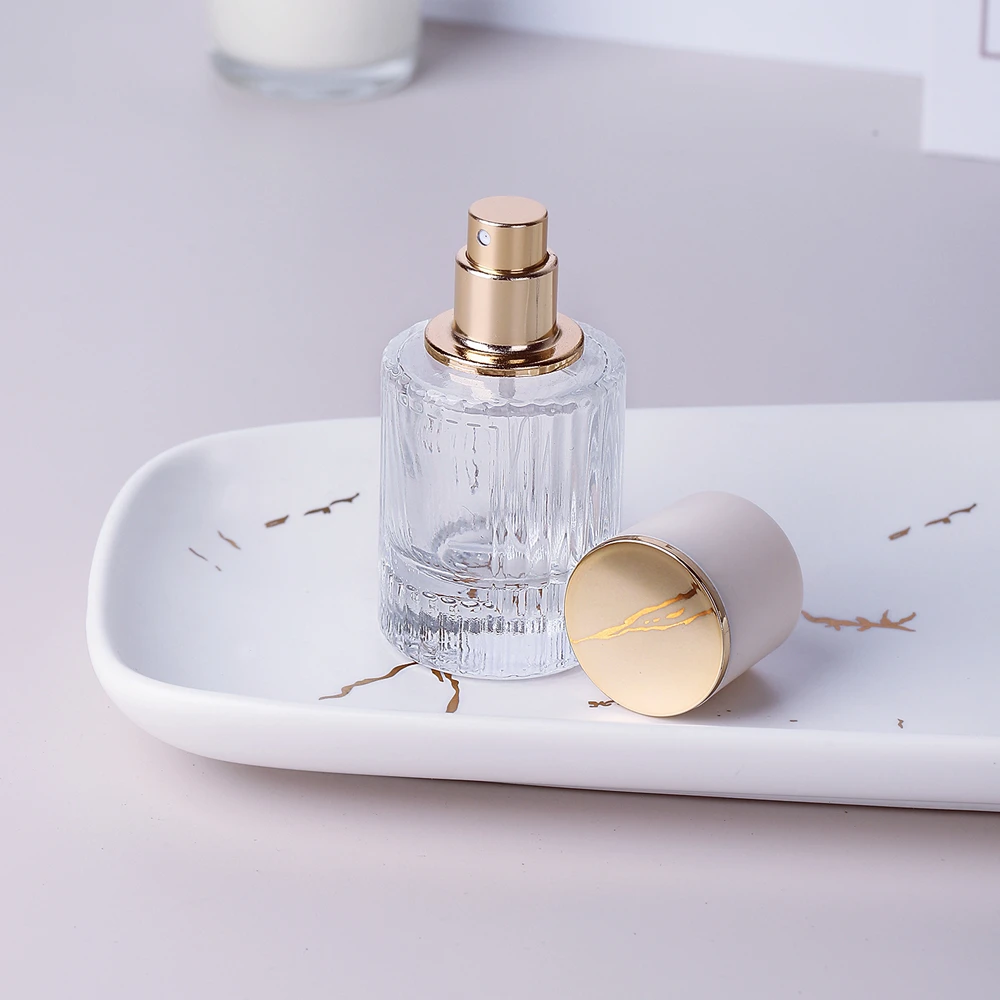 Bouteille De Parfum Vide En Cristal - Vaporisateur, Verre Clair - Taille 10,5x6,5 Cm - Neuf, Sans Marque