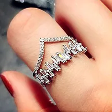 

2022 New Fashion silver color cute Fashion Ring for Women Party Gift Jewelry Wholesale R6416