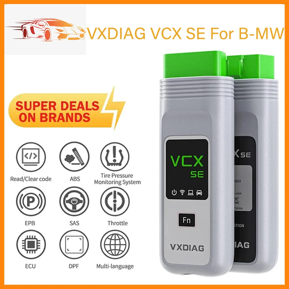 

VXDIAG VCX SE VX508 for BMW ICOM A2 A3 Car OBD2 Scanner OE Diagnostic Tool ECU Coding J2534 Programming DoIP Free Shipping