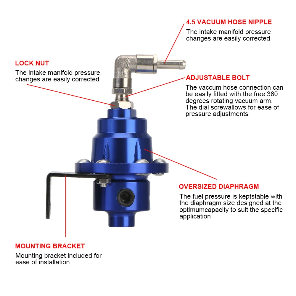 Vehicle Refitting Fuel Supercharger Car Accessories Universal Adjustable Fuel Pressure Regulator fuel pressure regulator