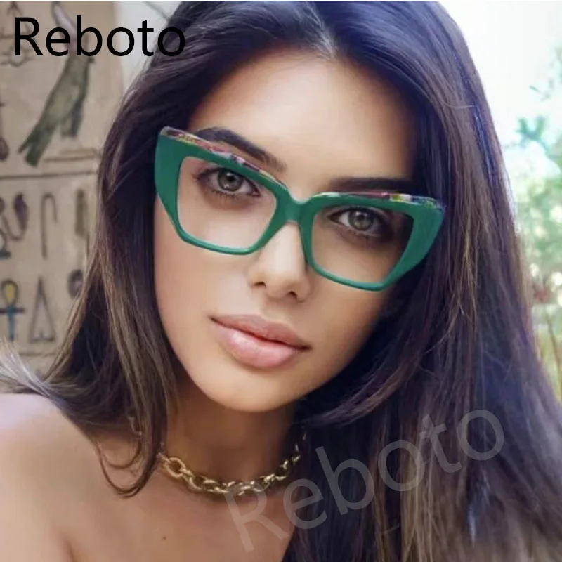 SexyCatEyeGlassesFramesForWomenFashionOpticalSpectacle