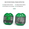 LEFAVOR Socket Tester Pro Voltage Test RCD 30mA Socket Detector UK EU Plug Ground Zero Line Plug Polarity Phase Check 1