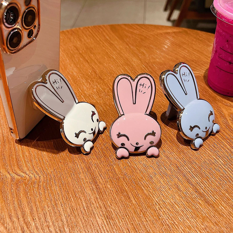 Staffa Per Telefono Cellulare Home Rabbit Desktop Computer Home Pieghevole Cornice Fissa Fumao Cartoon Phone Base Frame Support Frame