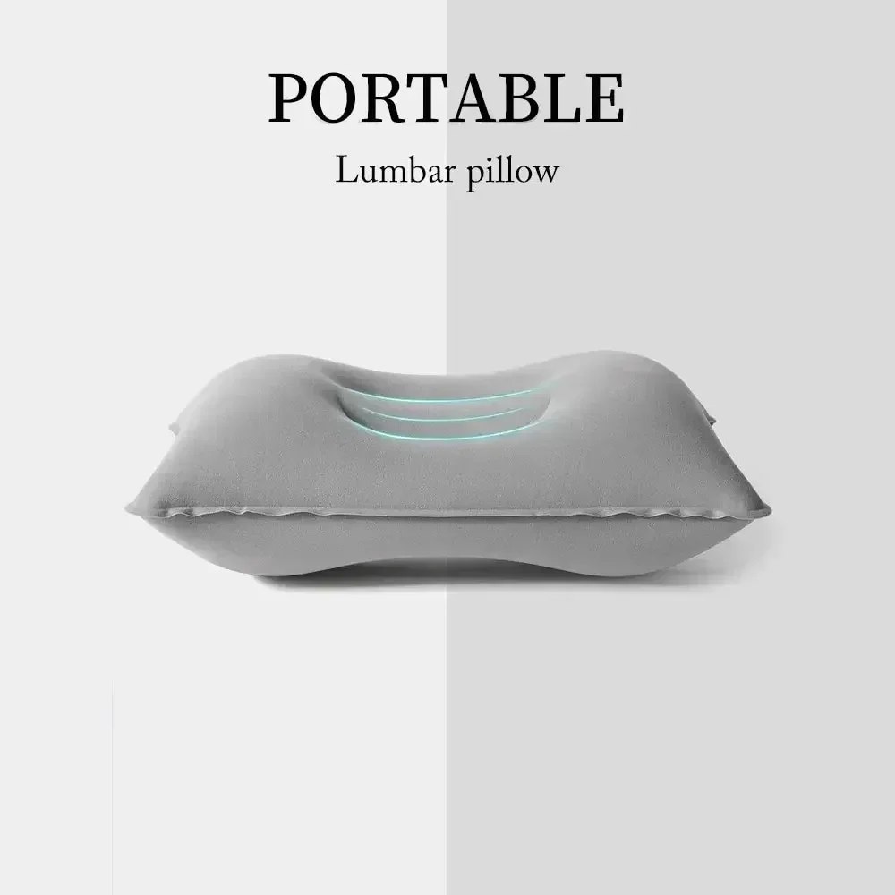 Portable Fold Inflatable Air Pillow Outdoor Travel Sleeping Camping PVC Neck Stretcher Backrest Plane inflatable pillow camping pillow