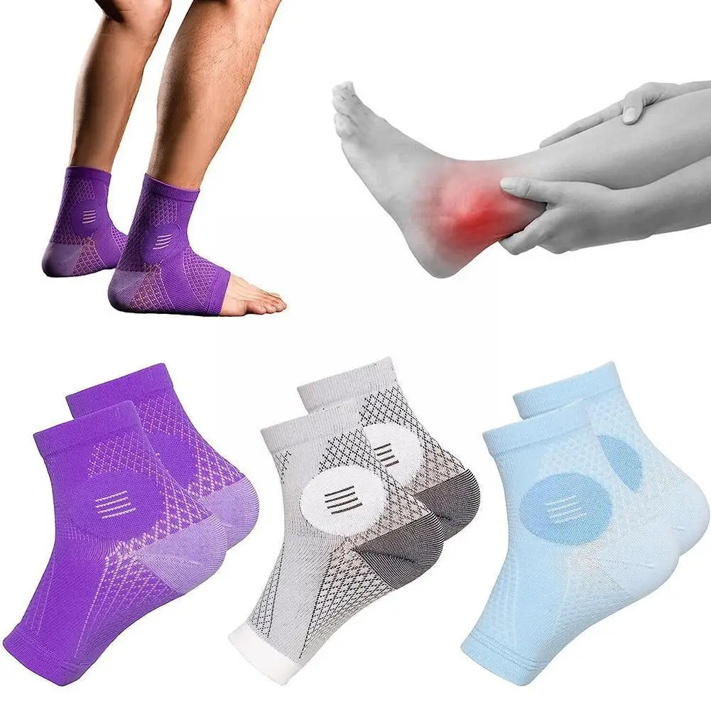 

1Pair Neuropathy Socks Ankle Compression Socks Men Women Soothe Socks for Ankle Brace Plantar Fasciitis Pain Relief A9H7