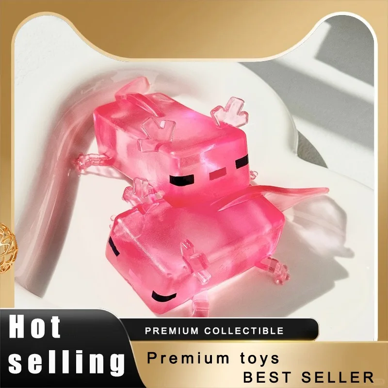 Cute Viral Axolotl Shaped Malleable Squishy Animal Toy Net Squishy Stress Relief Fidget Sensory Figures Gift Novelty Present