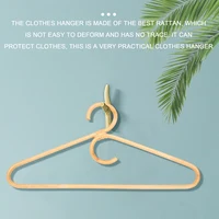 Rattan Clothes Hanger Style,Garments Organizer,Rack Adult Hanger,Room Decoration Hanger For Your Clothes.1 Pcs 2