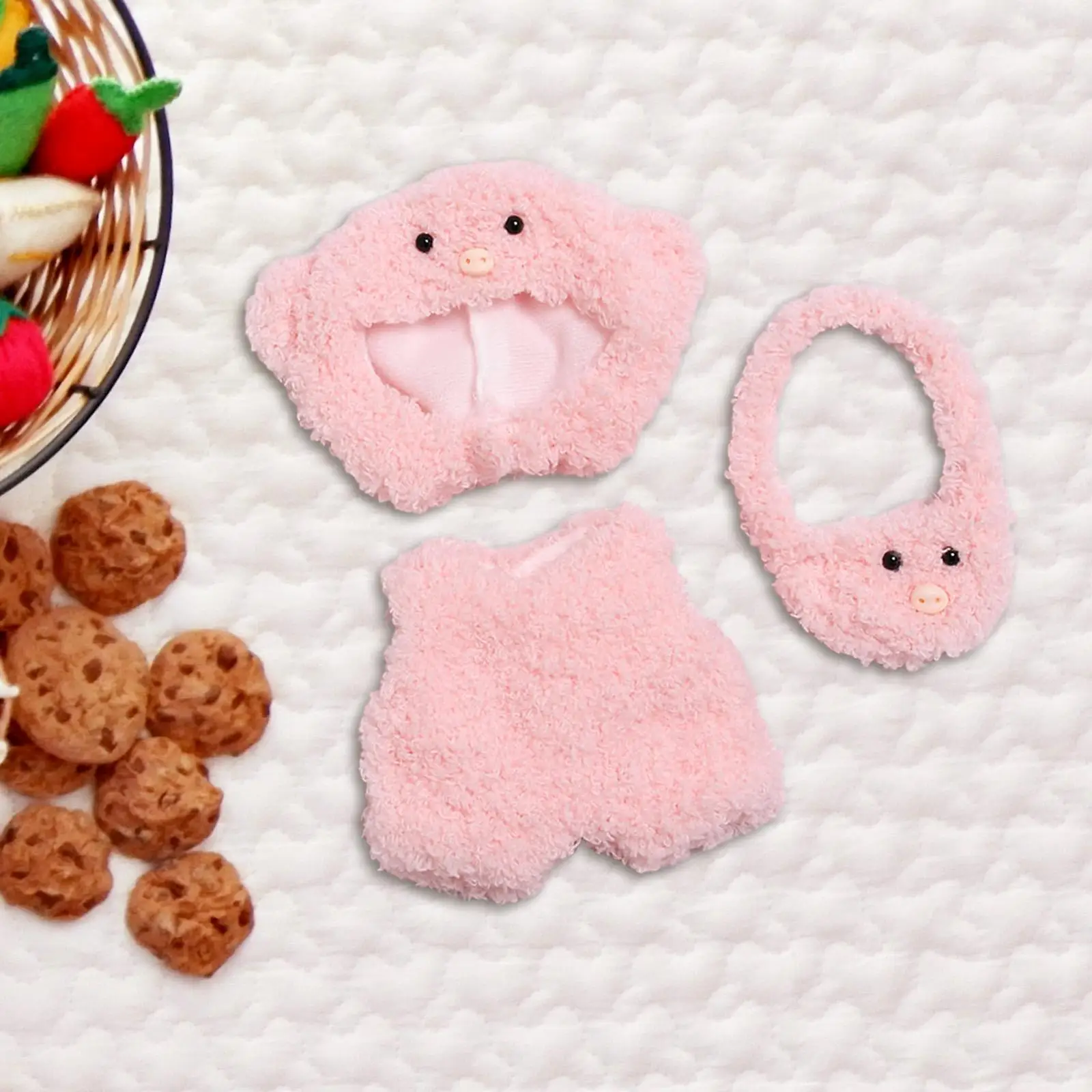 Doll Clothes Plush Doll Accessories DIY Stylish Doll Outifits for 17cm Dolls