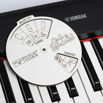 Koło kwint drewniane koło melodii muzyka koło drewniane narzędzie melodyczne koło kwinty koła muzycznego akord edukacyjny melodia koło