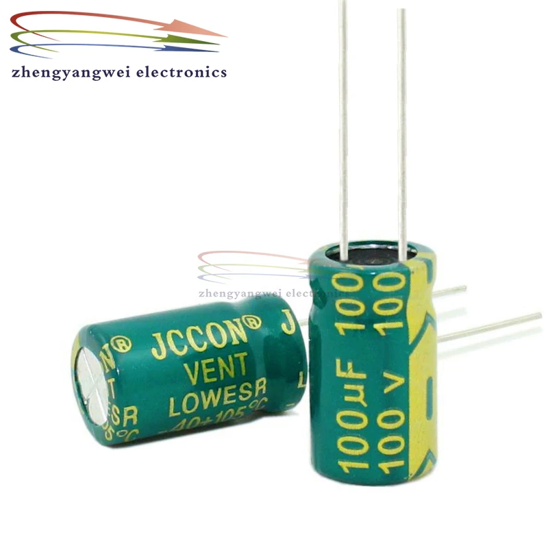 500pcs 10x17mm 100v100uf High frequency low resistance Electrolytic Capacitor