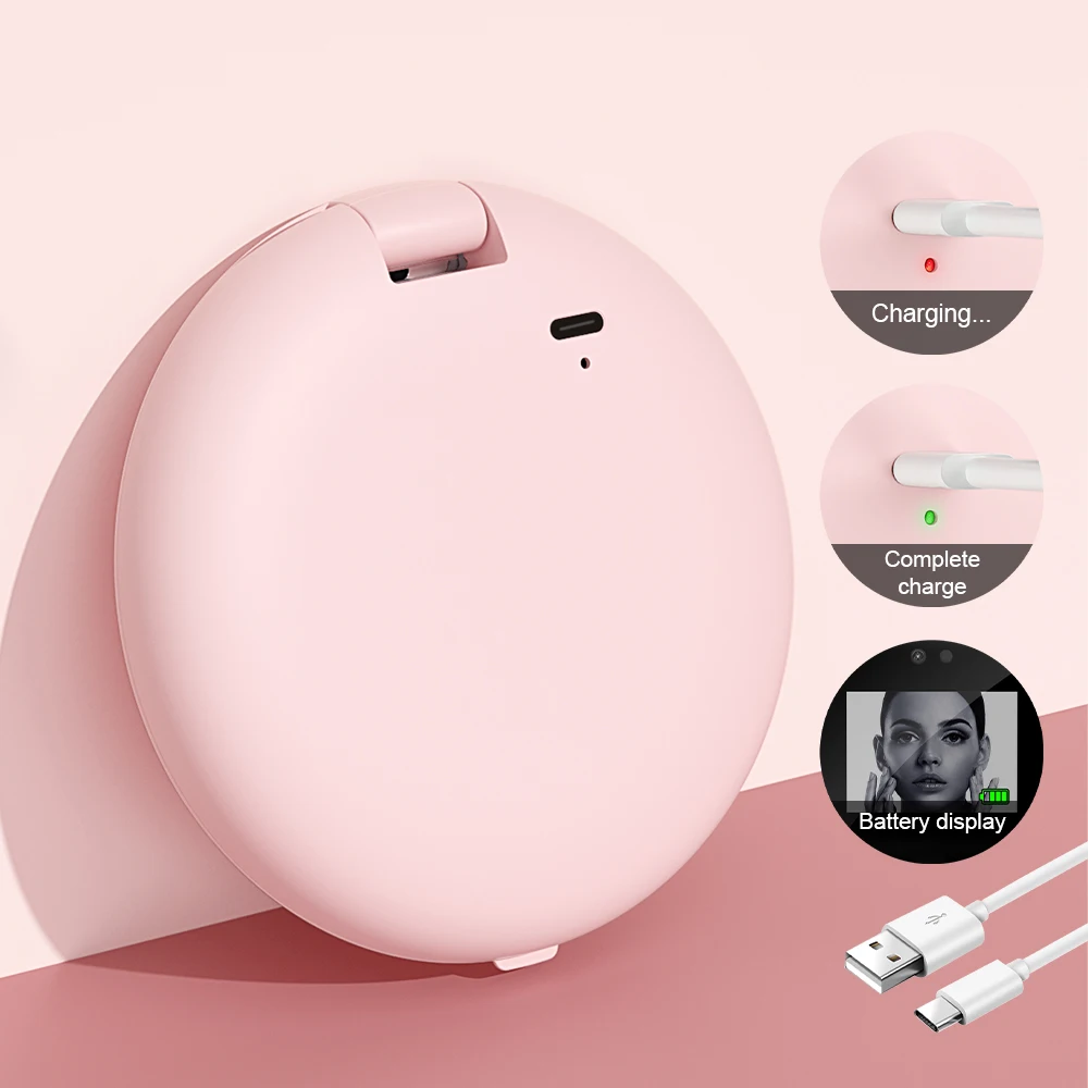 Smart UV Sunscreen Makeup Mirror With LED Beauty Sunscreen Detection Makeup