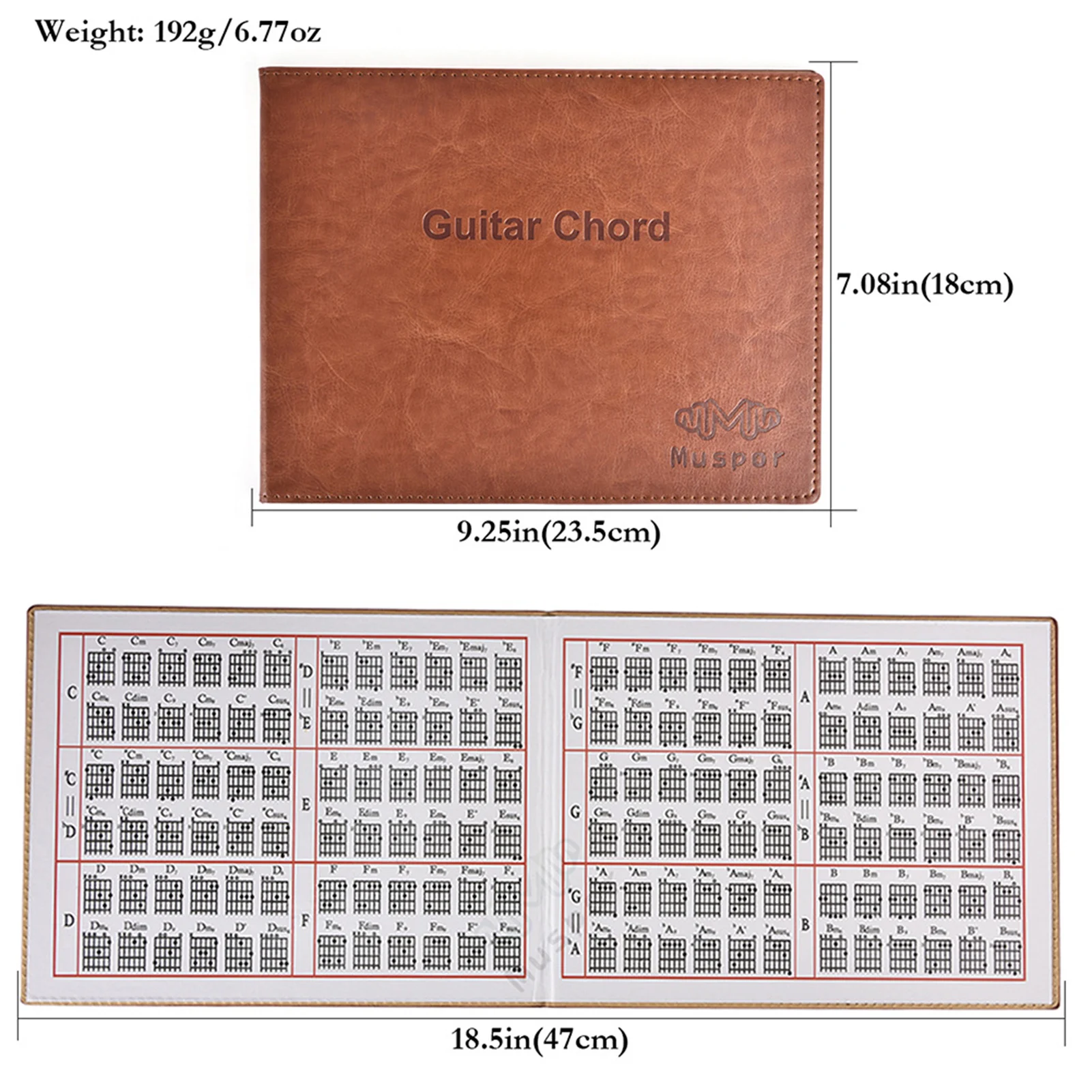 6-String Guitar Chord Book in Paperback Format