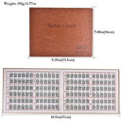 6 - String Guitar Chord Book in Paperback Format (Brown)