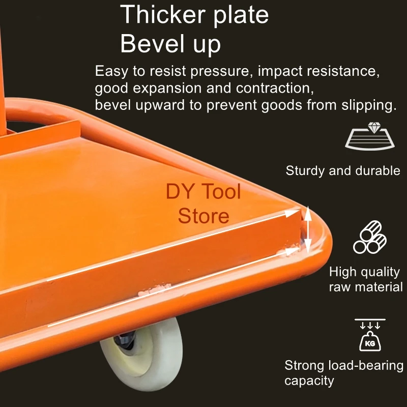 Stainless-steel-flatbed-truck-Hauler-Load-King-foldable-into-push-trailer-into-hand-pushed-tile-plank.jpg Rozsdamentes Acél Síkágyas Teherautó -Vontató Töltse Fel A Kinget Összecsukható Pótkocsiba Kézzel Nyomott Csempe Plank Üveg Furgon - Image 4