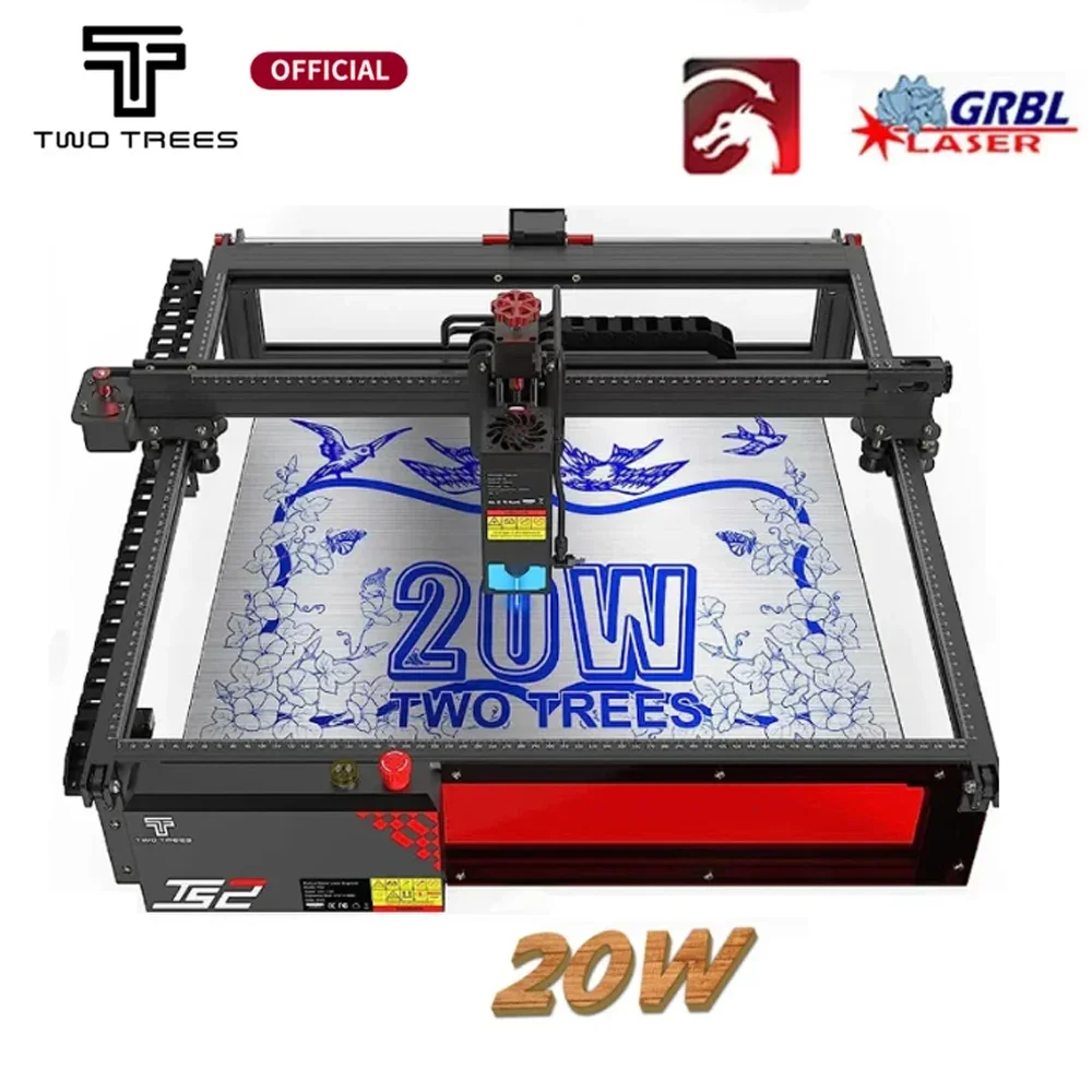 Twotrees TS2 20W Laser Engraving Machine 410x410mm Compressed Spot