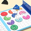 1Pcs Magnetic Fraction Puzzles for Math Mastery Montessori Enlightenment with Fun Arithmetic Teaching Aid Cognitive Educational 1