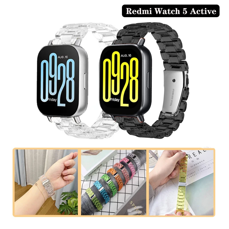 Transparent Resin Watch Strap - Sleek and Stylish Design