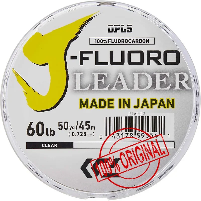 DAIWAJ-Linha De Pesca Líder De Fluorocarbono, Fibra De Carbono, PESCA, Comprimento: 50m, 100m, 4-80lb