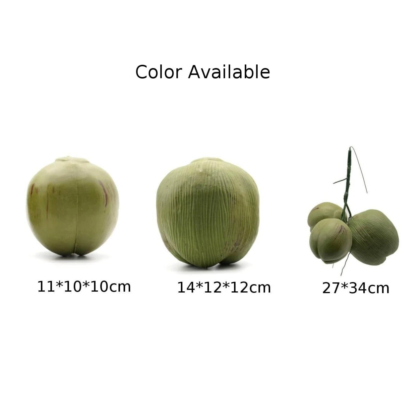 Artificial Fruits and Vegetables Simulation Coconut Plastic Fake Coconut Fruit Vegetable Model Photography Display Early Education Toy Hainan Scene Decoration