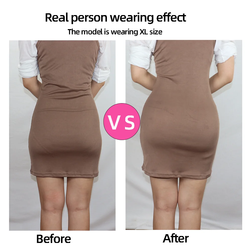 Calça feminina de silicone com abertura na virilha para aumento de glúteos e quadris, modeladora artificial com enchimento, ideal para cosplay de mulheres africanas plus size._voghion.com