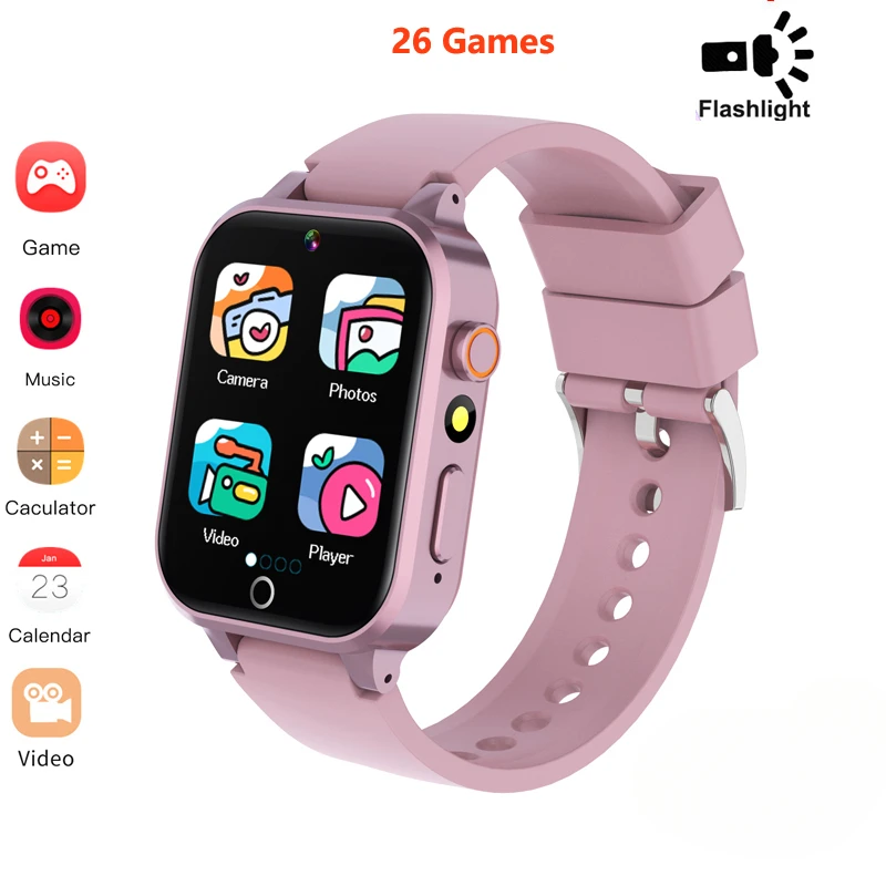 

New Kids Smart Watches for Girls Boys with Games Touch Screen Camera Pedometer Video MP3 Alarm Kids Digital Watch Birthday Gift