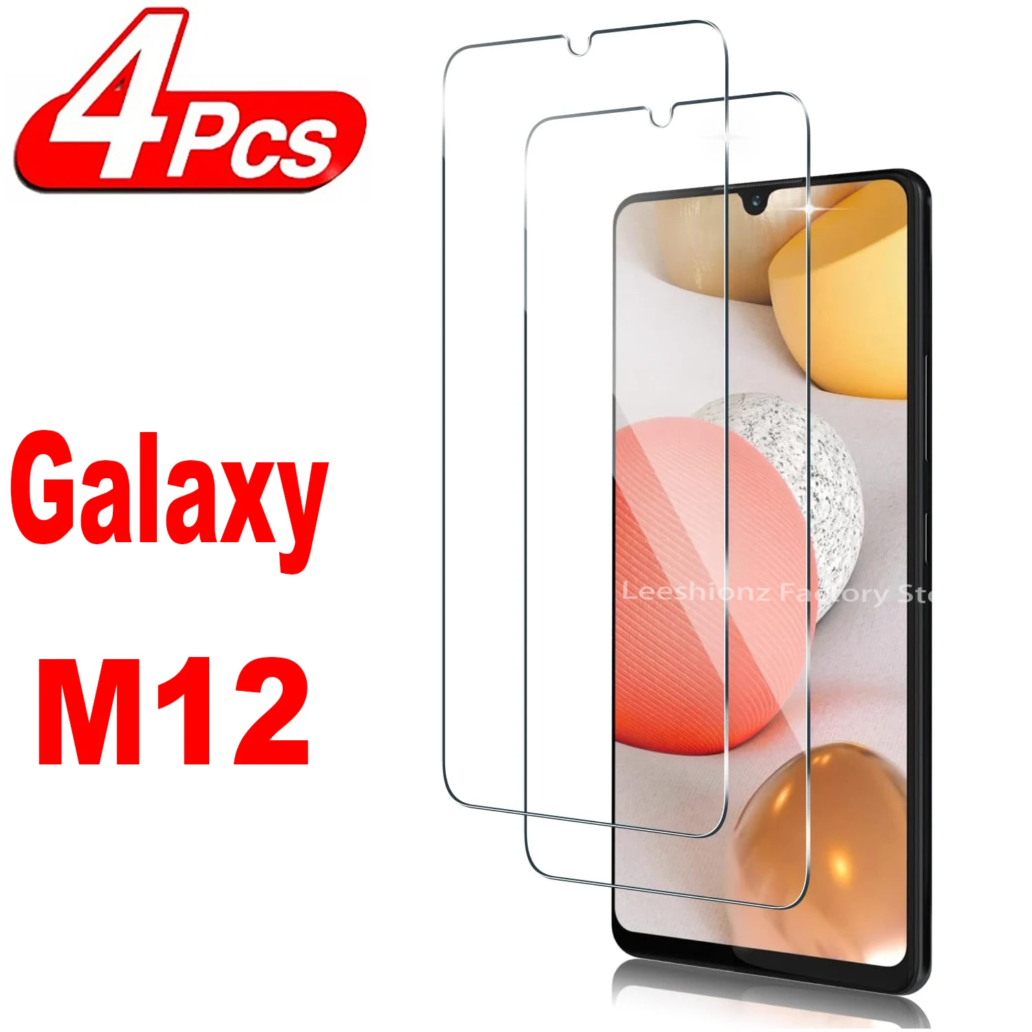 

2/4Pcs Screen Protector Glass For Samsung Galaxy M12 Tempered Glass Film
