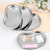 Stainless Steel Kidney Shaped Sterilized Tray Jar Container Bottle Dental Surgical Articles Cosmetic Container Tray 1