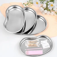 Stainless Steel Kidney Shaped Sterilized Tray Jar Container Bottle Dental Surgical Articles Cosmetic Container Tray 1