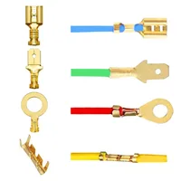 ชายหญิงกล่องสายไฟฉนวนสาย Macho Connector 2.8/6.3 มม.ไฟฟ้า CRIMP เทอร์มินัล Termin Spade ตัวเชื่อมต่อชุดสารพัน 5