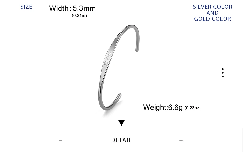 Couple Name Text Engrave Custom Bangle Personalized Bracelet Cuff Gift for Women Men Friend Stainless Steel Silver Color Jewelry