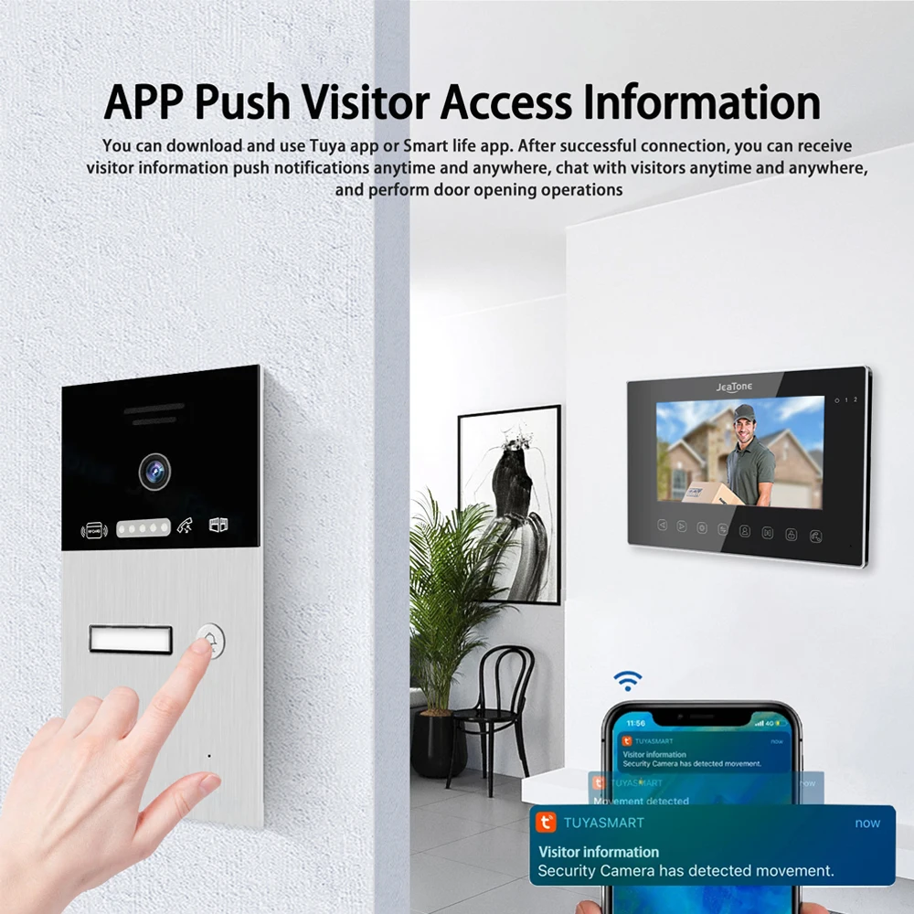 7 بوصة تويا التطبيق الذكي 1080P فيديو إنترفون لاسل...