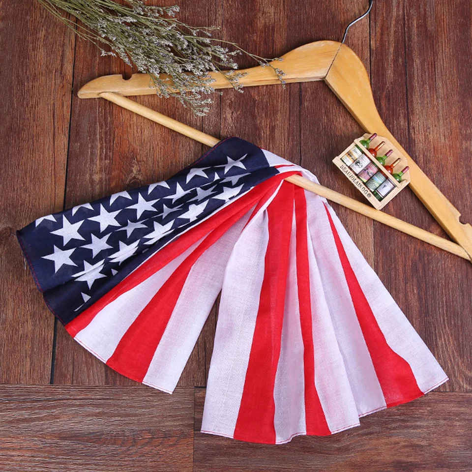 Bandane Bandiera Americana - 2 Pezzi In Cotone Per Feste, Costumi E Uso Quotidiano - Foto 10