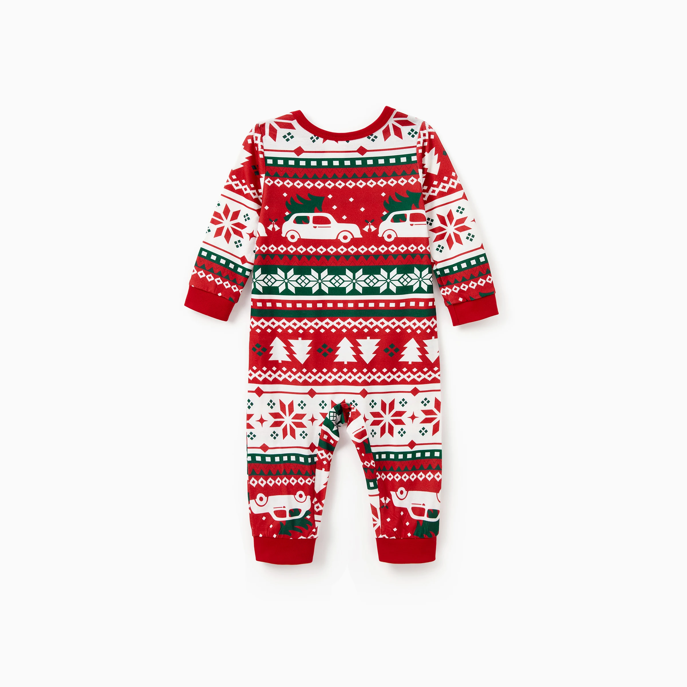 thumbnail image 3 of Pijamas navideños Conjuntos familiares a juego Patrón de camión de reparto con árbol de Navidad Conjuntos de pijamas, 3 of 5