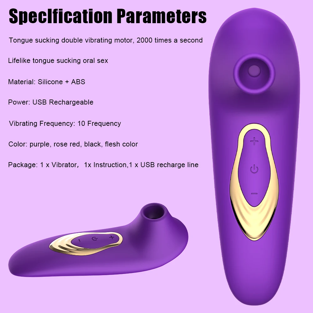 Clitoral Sucking Vibrator Clitoral Nipple Oral Vacuum Stimulating Massager for Female Masturbation Sex Toy