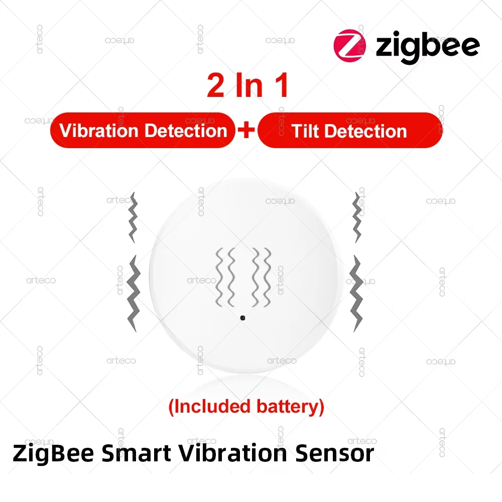 ตัวเลือกสินค้า เซ็นเซอร์ตรวจจับการเคลื่อนไหวและสั่นสะเทือน Zigbee สำหรับความปลอดภัยบ้าน