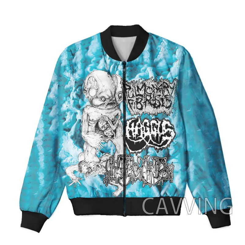 CAVVING 3D Printed  HAGGUS ROCK   Zipper Bomber Jackets Men Overcoat Mens Coat Zip Up Jackets for Women/Men 3