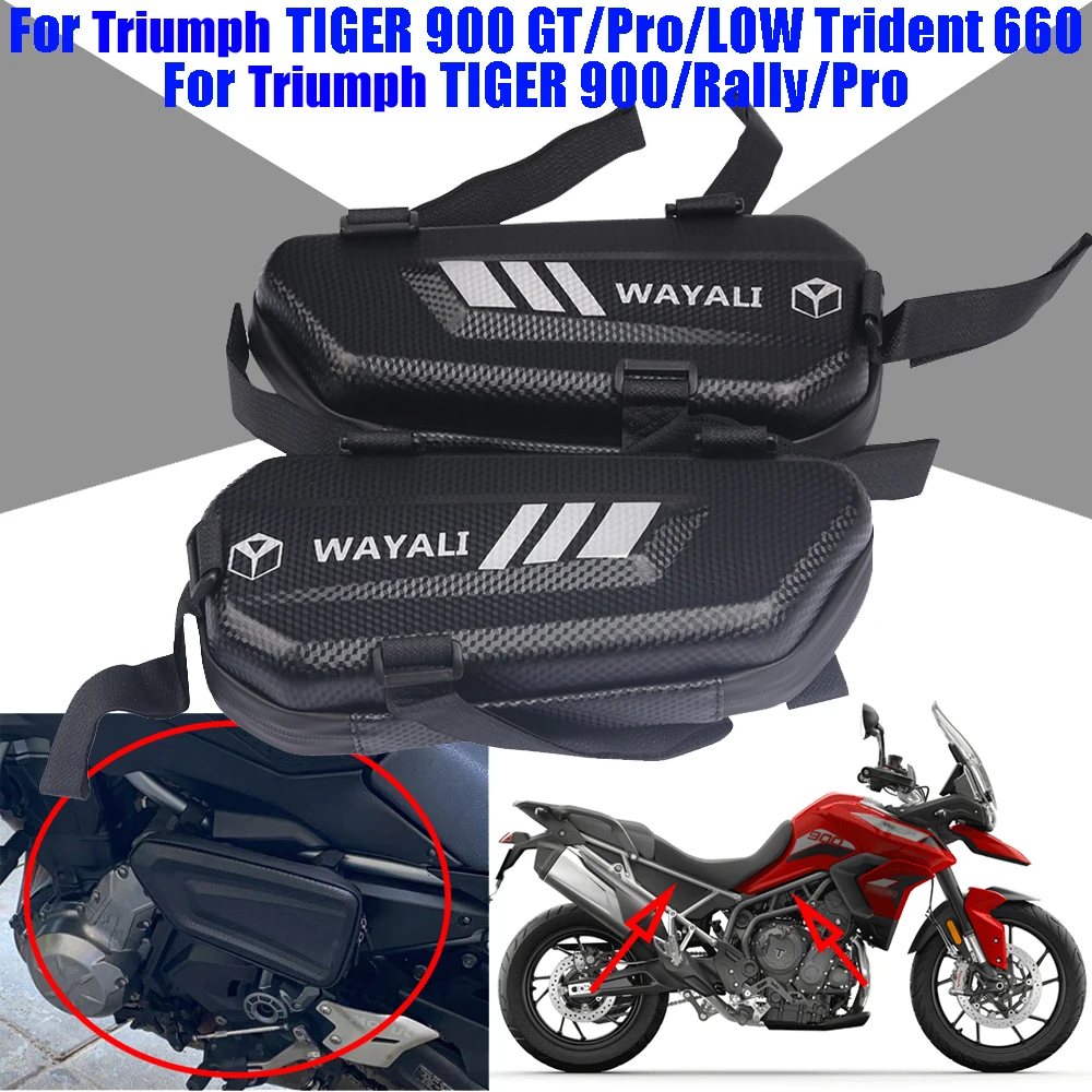 Для Triumph TIGER900 TIGER 900 Rally Pro GT LOW Trident 660 Мотоциклетные аксессуары Боковая Сумка для