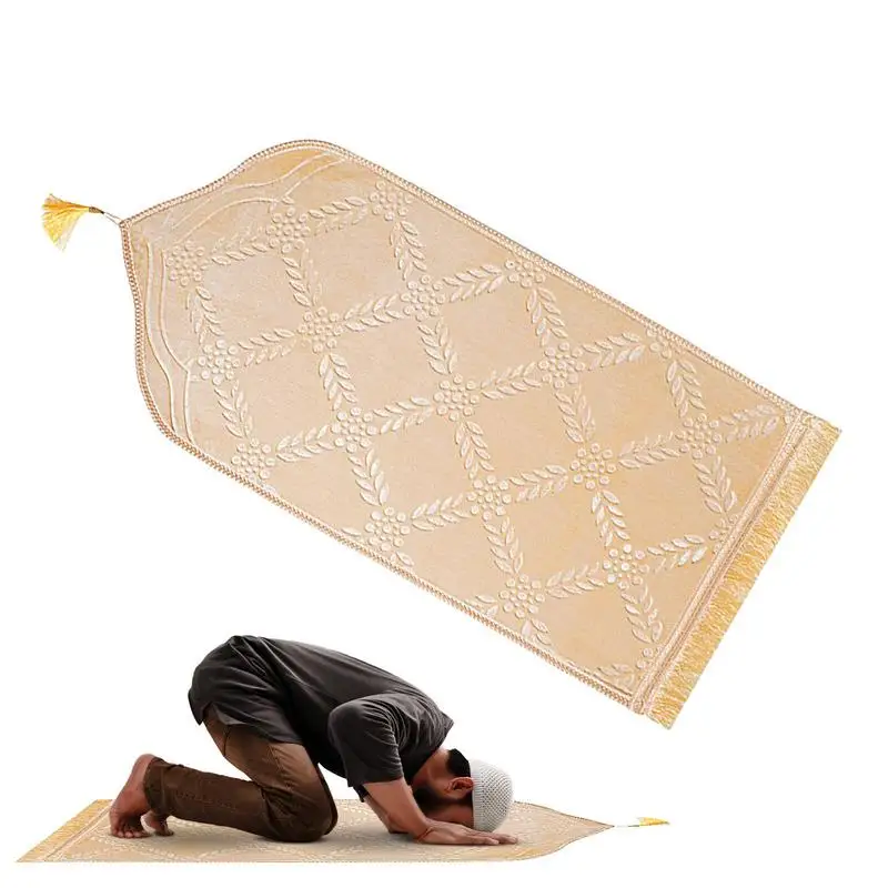 

Нескользящий турецкий молитвенный коврик, толстый мягкий молитвенный коврик, раньше 52x105 см, стирающийся в стиральной машине, портативный мусульманский коврик для мужчин и женщин