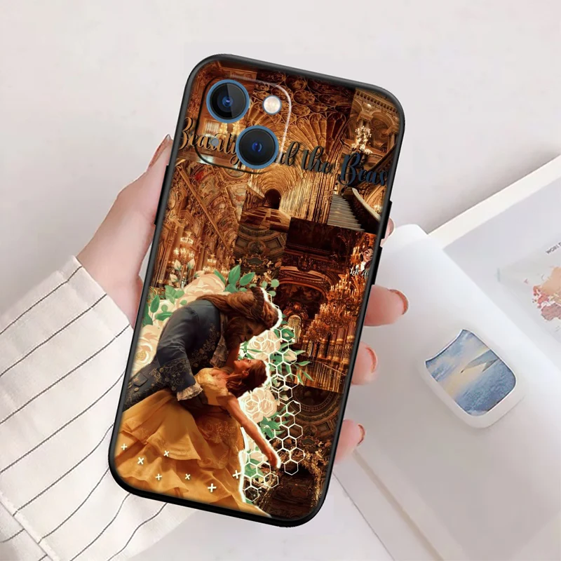Luxurious Beauty and the Beast-Themed Shell Phone Case