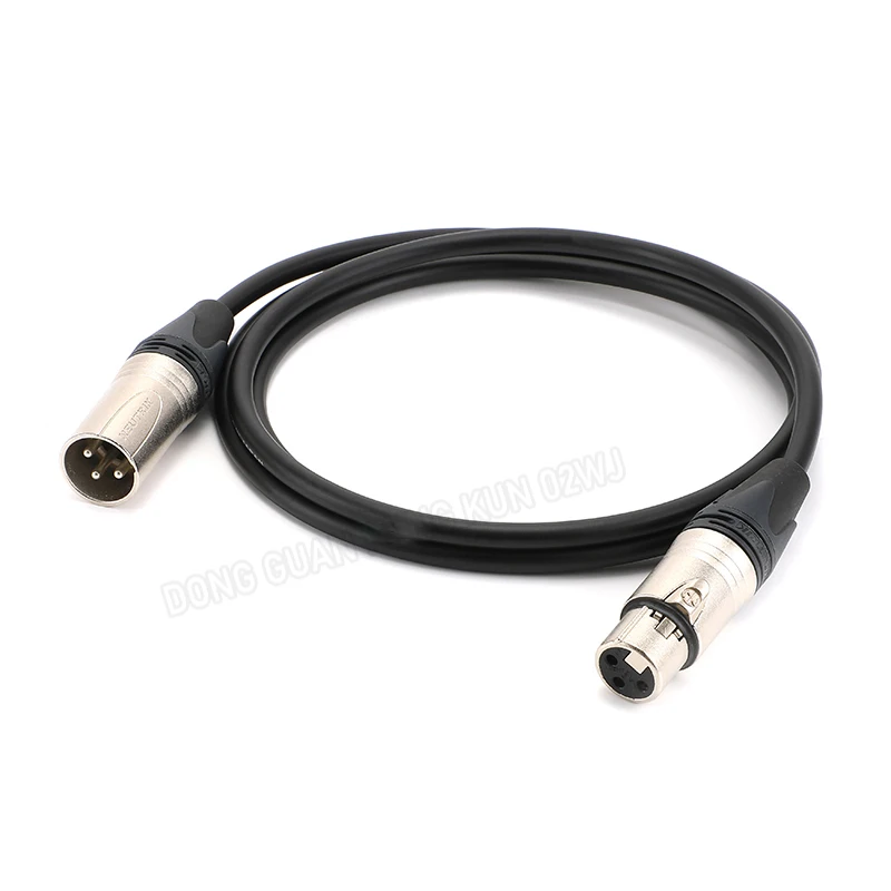 L-2T2S XLR-Mikrofonkabel, 3-poliges symmetrisches Audio-Verlängerungskabel für Mischpult und Verstärker, Stecker auf Buchse – Detail 7