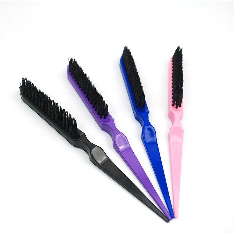 Hair Brush 1 Pcs Professional Hair Brushes Comb Teasing Back Combing Hair Brush Slim Line Styling Tools 4 Colors