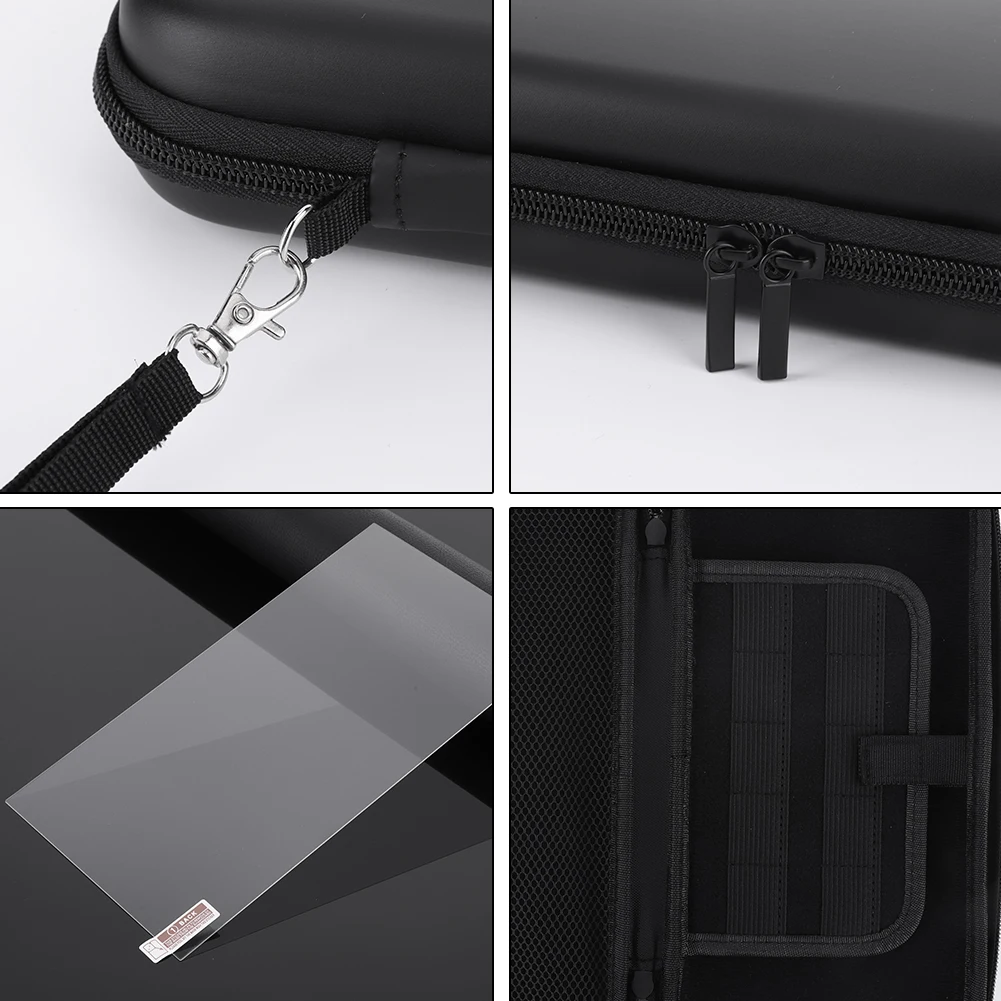 PU Carrying Case & Screen Protector for Switch 2 Portable Storage Bag Shockproof Anti-scratch for Switch 2 Handheld Game Console