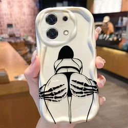 Shockproof Soft Silicone Skeleton Phone Case - Redmi A1 A2 (1)
