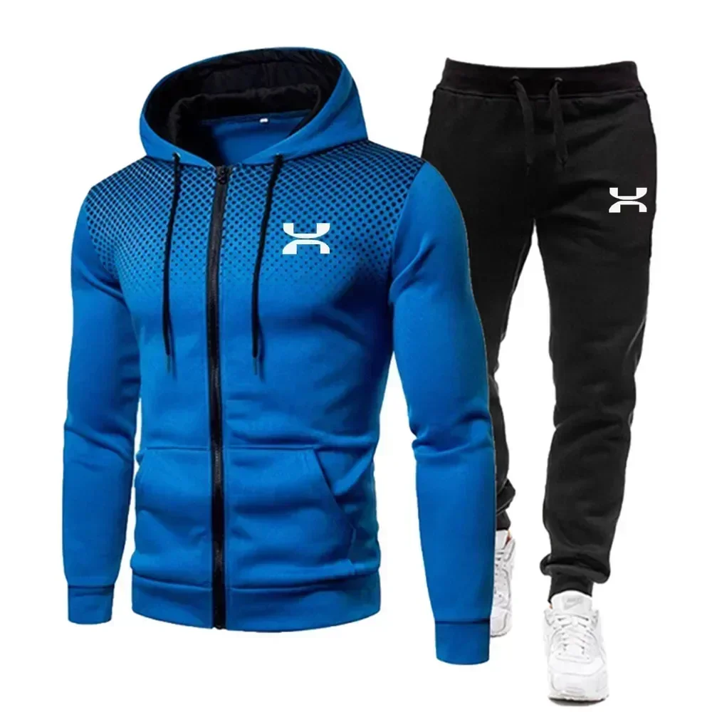 2024 Fashion Tracksuit For Men Hoodie Fitness Gym Clothing Men Running Set Sportswear Jogger Men'S Tracksuit Winter Suit Sports 2