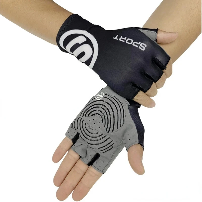 Breaking Wind Cycling Half Finger Gloves Anti-slip Bicycle Mittens Racing Road Bike Glove MTB Biciclet Guantes Ciclismo 2