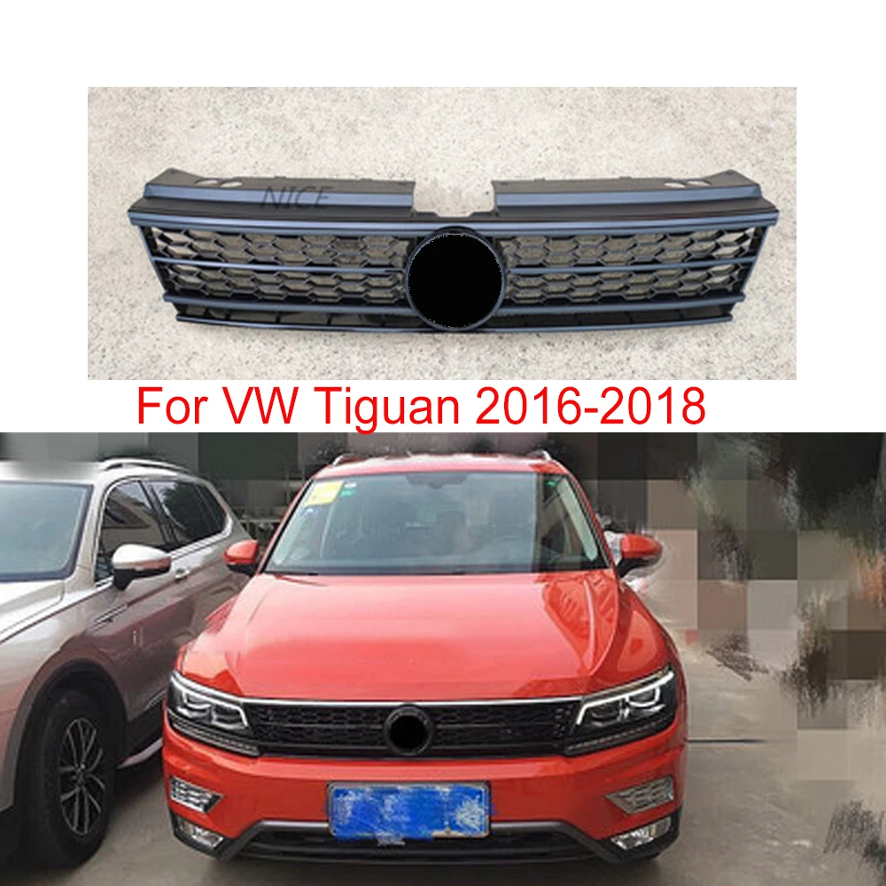 

For Volkswagen Tiguan L 2016 2017 2018 Car Front Racing Grille Around Trim Racing Grills Trim Car Styling