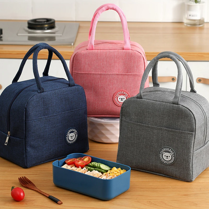 

Lunch Box Bag Ice Pack Bento Box Food Container Insulation Package Thermal For Women Girl Kids Children Food Picnic Bags Pouch