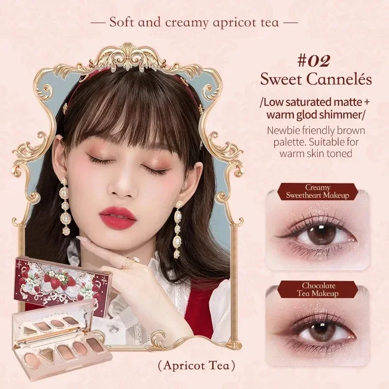 Flower Knows Strawberry Rococo All-In One Gift Set Makeup Kit Full Professional Eyeshadow Blush Powder Lip Cream 10 Pcs Set 4