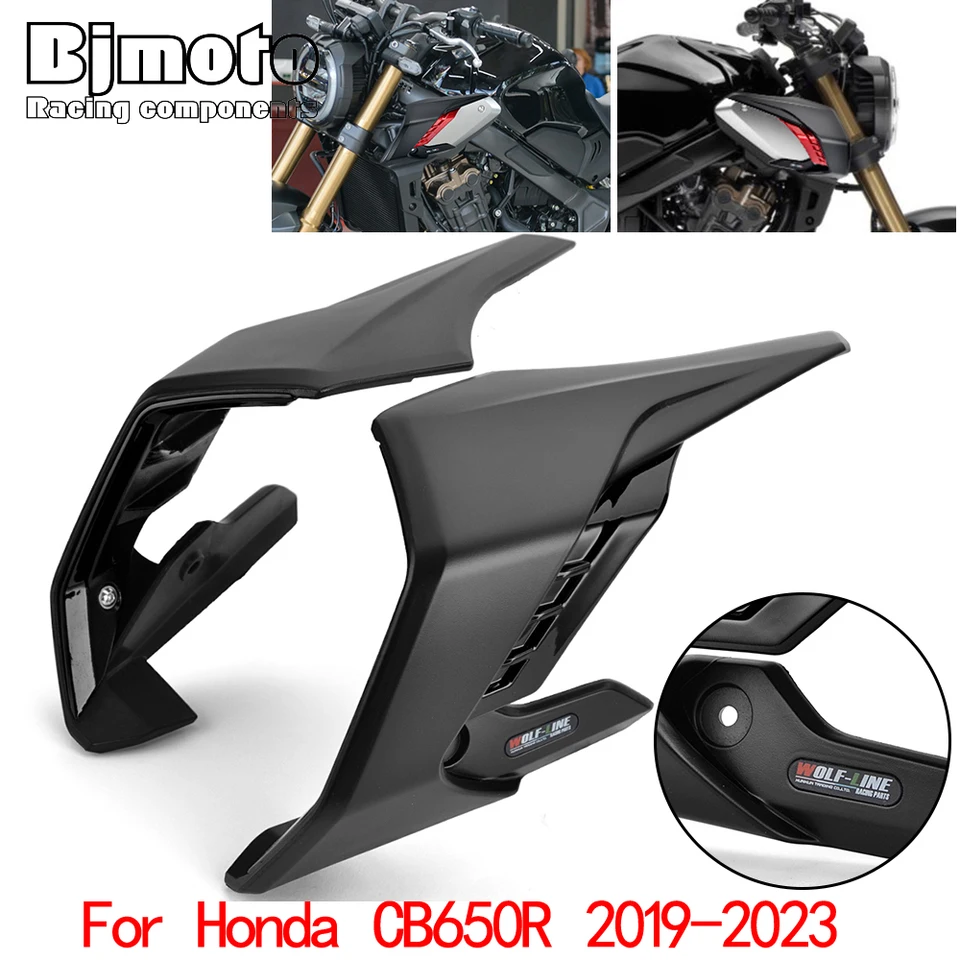 Accessori Moto TAZGANTAX TAZGANTAX Protezioni Laterali Per Telaio Moto Honda CB650R CBR650R 2019-2022 - Nero Opaco Pannello Plastica Abs