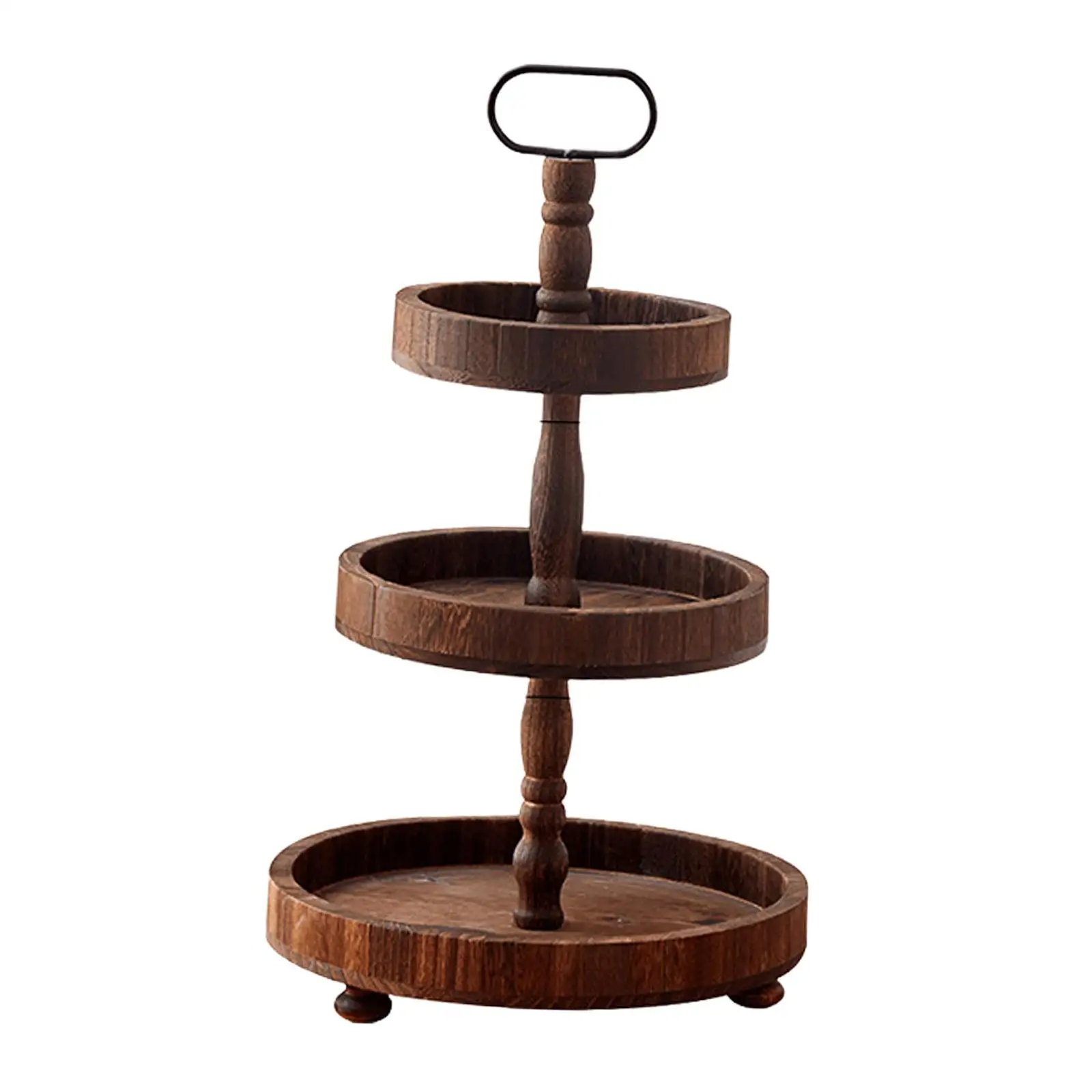 3-Tier Wooden Cake Stand 4